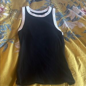 a new day Black and White Tank Top